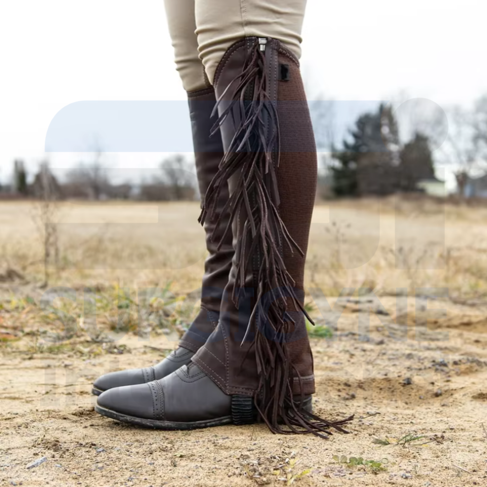 English Half Chaps with Fringes